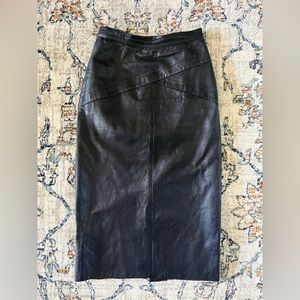 Authentic Vintage Leather Skirt